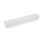 Organisateur tiroir plastique blanc transparent 38x8xH5cm