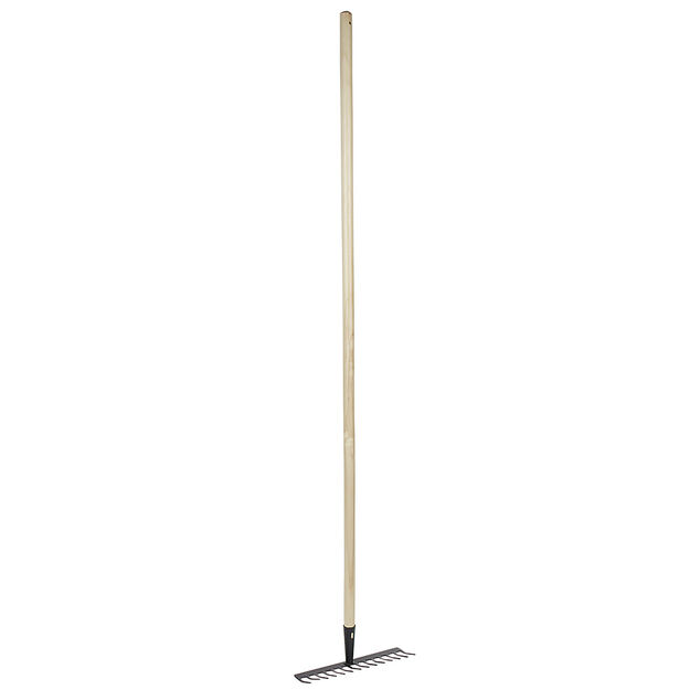 R&acirc;teau 14 dents m&eacute;tal manche en bois