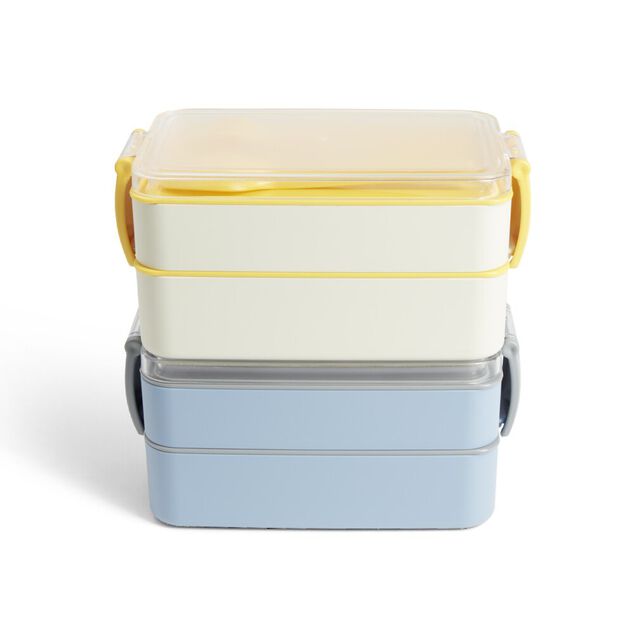 Lunch box 2 compartiments 400ml et 500ml avec couverts