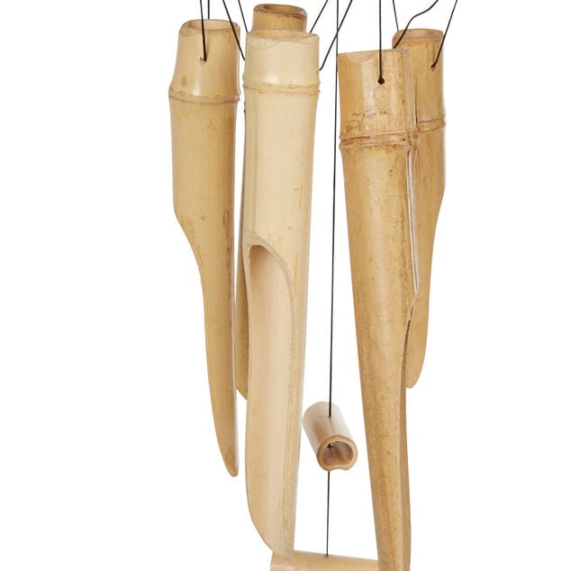 Carillon en bambou naturel et noix de coco