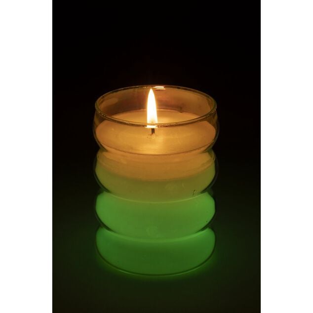 Bougie cire et LED couleurs changeantes 30H