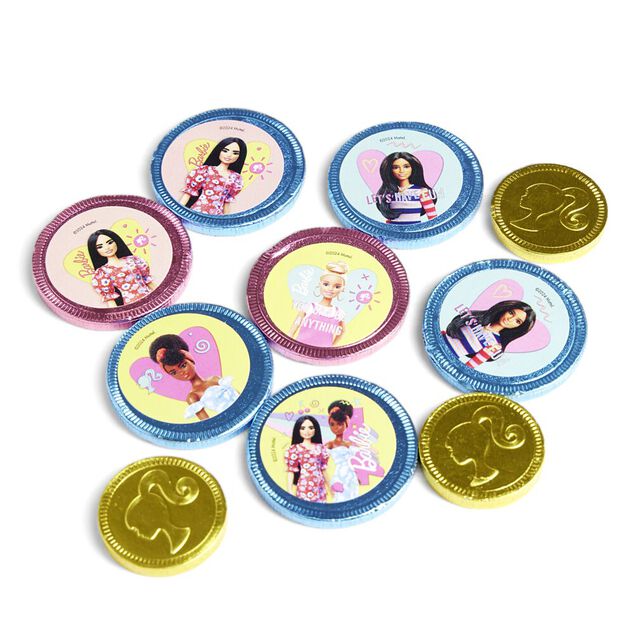 Filet pièces en chocolat Barbie 45g