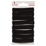 Élastique en mousse noir strié x8