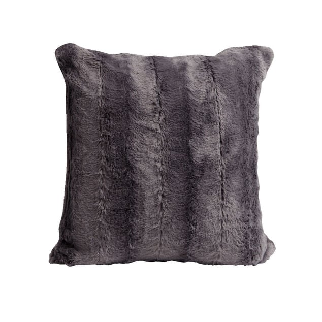Housse de coussin effet fourrure gaufré 40x40cm (3 modèles)