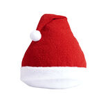 Coussin forme bonnet de Noël rouge et blanc Ø30cm