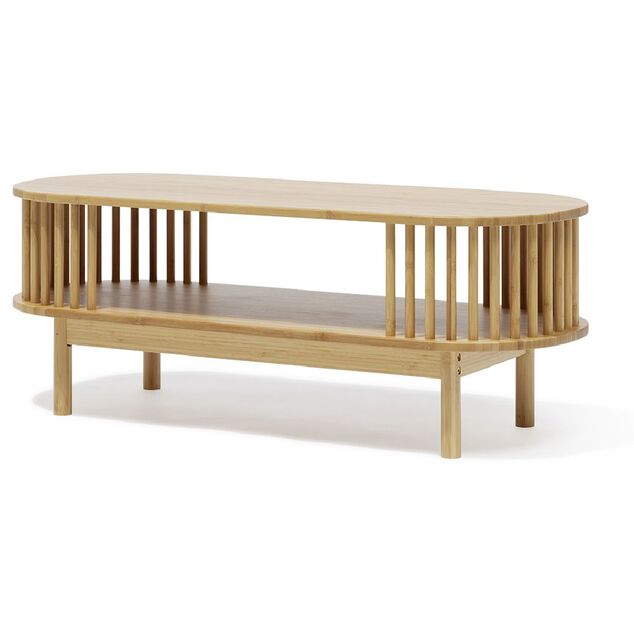 Table basse Gaïa bambou naturel - L100xP39xH36,5 cm