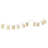 Guirlande électrique en bois Joyeux Noël 10 LED blanc chaud 1m