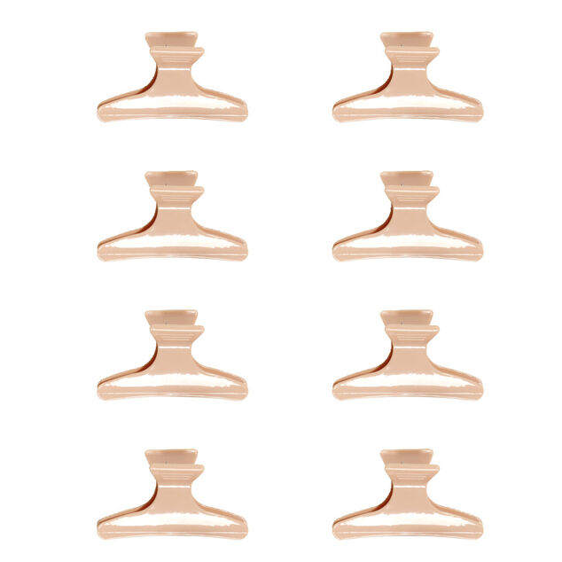 Lot de 8 pinces à cheveux noir ou rose - 2 coloris