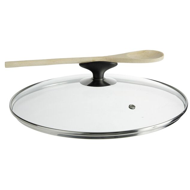 Couvercle anti &eacute;claboussures en verre tremp&eacute; &Oslash;28 cm