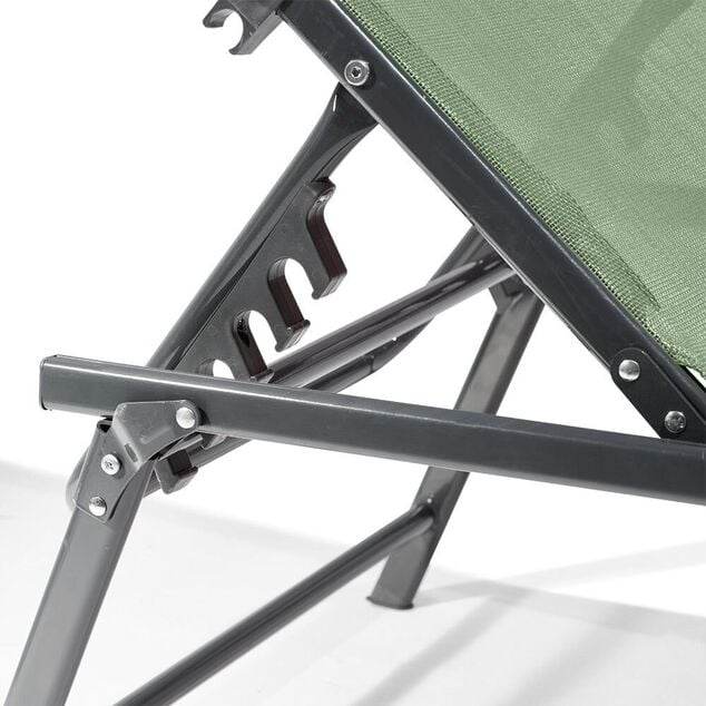 Bain de soleil Dream 5 positions vert 181x.55xH33/90.5cm