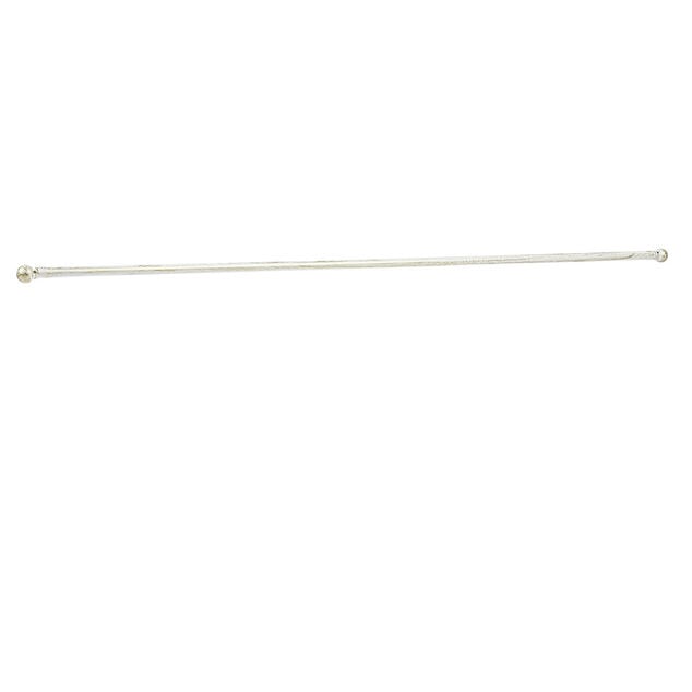 Tringle &agrave; vitrage Extensible 80-110 cm embout boule blanc vieilli