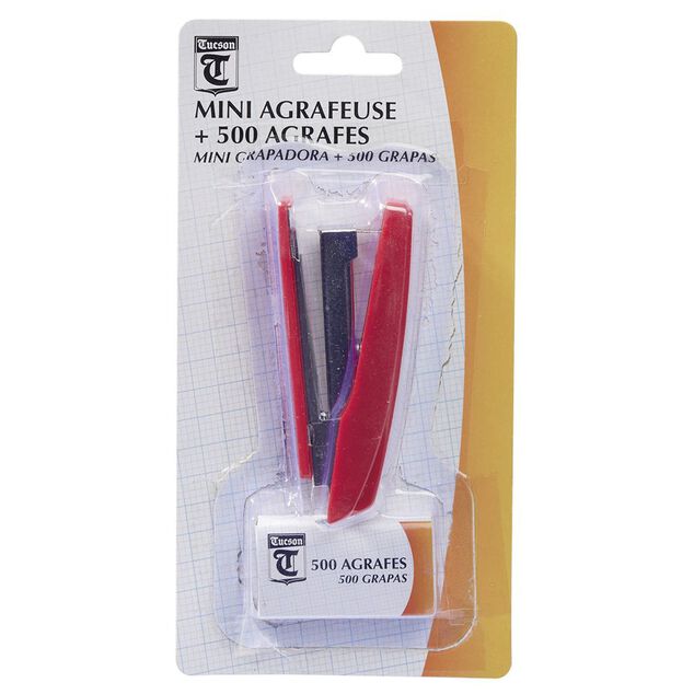 Mini agrafeuse avec agrafes x500