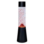 Lampe volcan rouge et noir &Oslash;9xH36cm