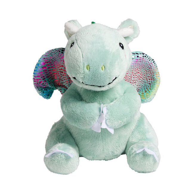 Peluche dragon bleu 15x15xH19cm