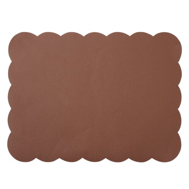 Set de table rectangulaire plastique bord festonn&eacute; 30x45cm (3 mod&egrave;les)