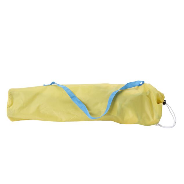 Fauteuil p&ecirc;cheur enfant pliable Bluey m&eacute;tal et polyester jaune  59x39xH62cm