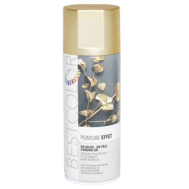 Peinture a&eacute;rosol Dor&eacute; p&acirc;le 400 ml