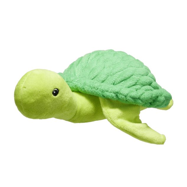 Jouet peluche pour chien tortue verte 15x22cm
