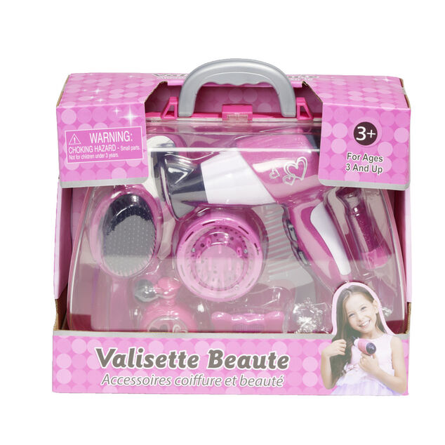 Mallette salon de beaut&eacute; rose