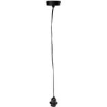 Ampoule suspendue câble noir E27 Ø6xH120cm