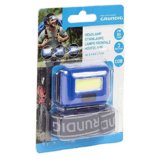 Lampe frontale &agrave; led COB Grundig
