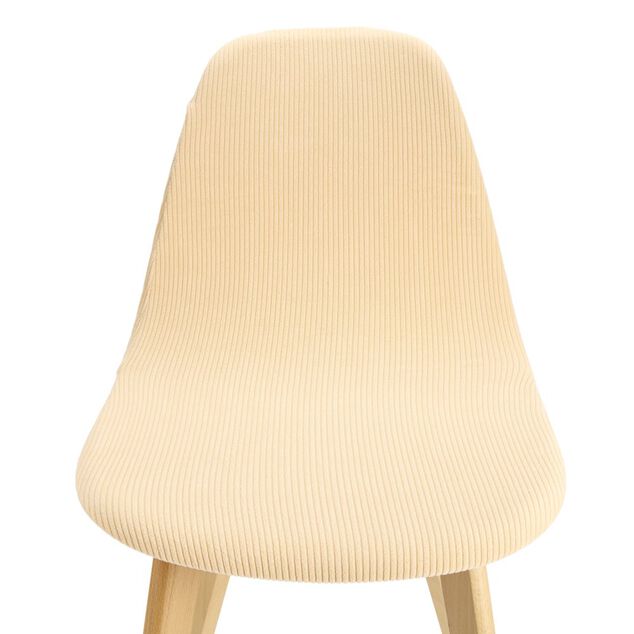 Housse de chaise tissu c&ocirc;tel&eacute; uni 45x40x45cm (3 mod&egrave;les)