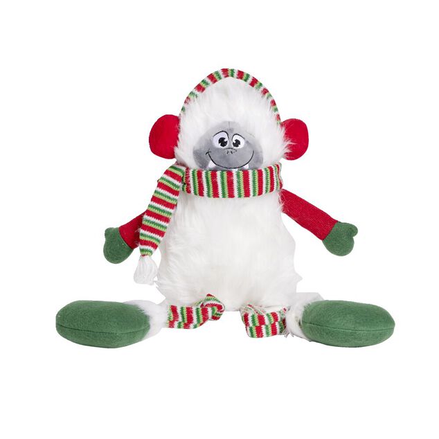 Personnage à poser yéti jambes pendantes H59cm - 2 modèles