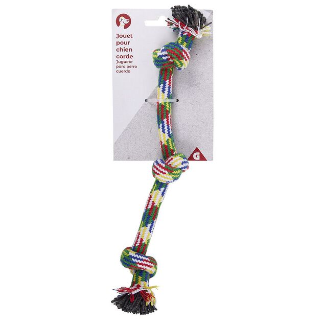 Jouet pour chien Corde &agrave; 3 noeuds L.30 cm