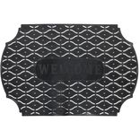 Tapis extérieur Welcome antidérapant ajouré noir