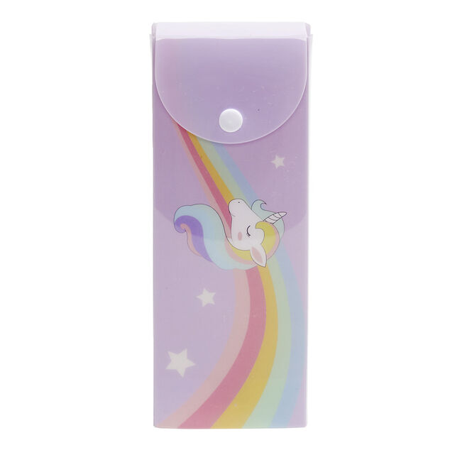 Trousse bo&icirc;te &agrave; crayon pour enfant 20,4x7,5xH2,8cm - 2 mod&egrave;les