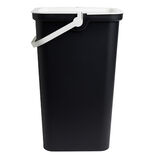 Conteneur &agrave; croquettes 40L plastique noir motif