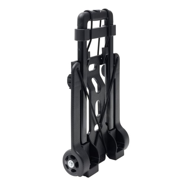 Diable 30kg m&eacute;tal et plastique noir 32x23,5xH96,5cm