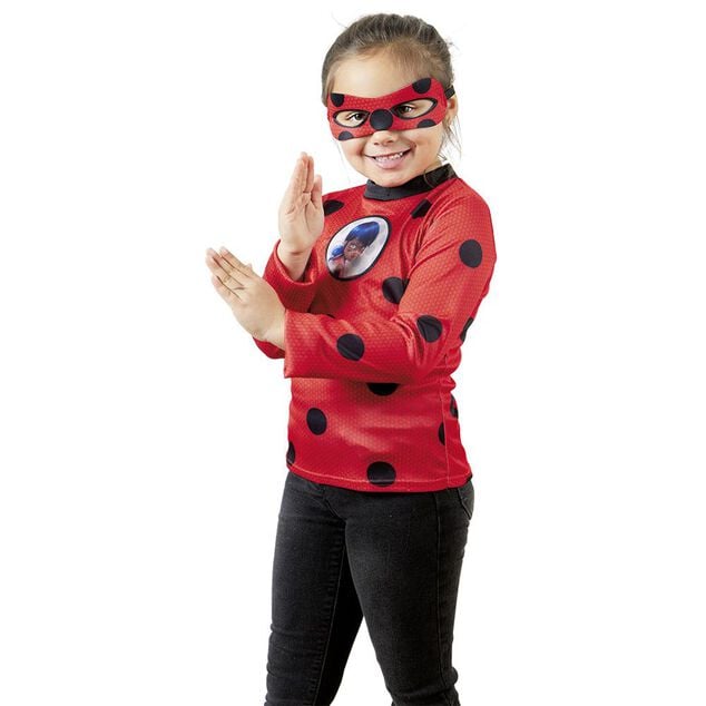 D&eacute;guisement enfant Lady Bug haut et masque 5/8 ans