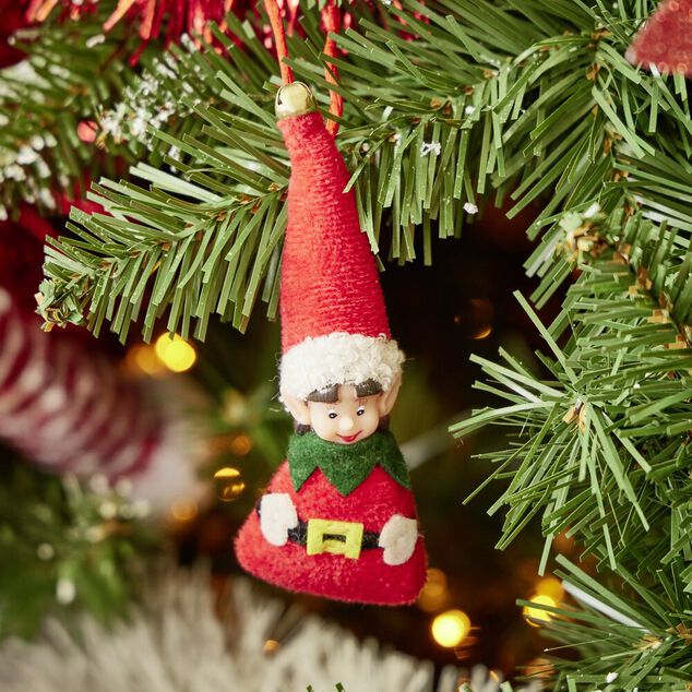 Lutin farceur mini fille à suspendre H14cm