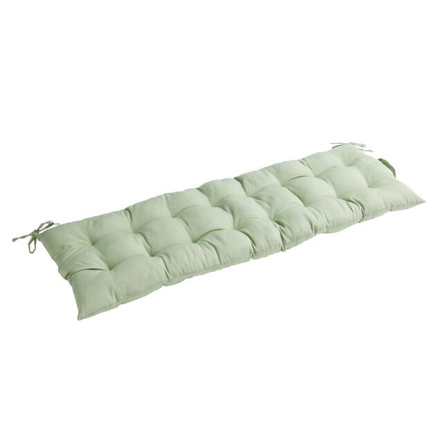Coussin de banc assise matelass&eacute;e &agrave; nouettes 45x120cm (3 couleurs)