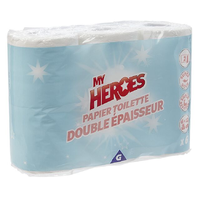 Papier toilette My Heroes double &eacute;paisseur x6