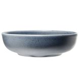 Assiette &agrave; soupe Julie en gr&egrave;s bleu &Oslash;18cm