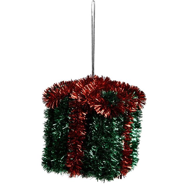 Suspension forme paquet cadeau d&eacute;cor guirlande