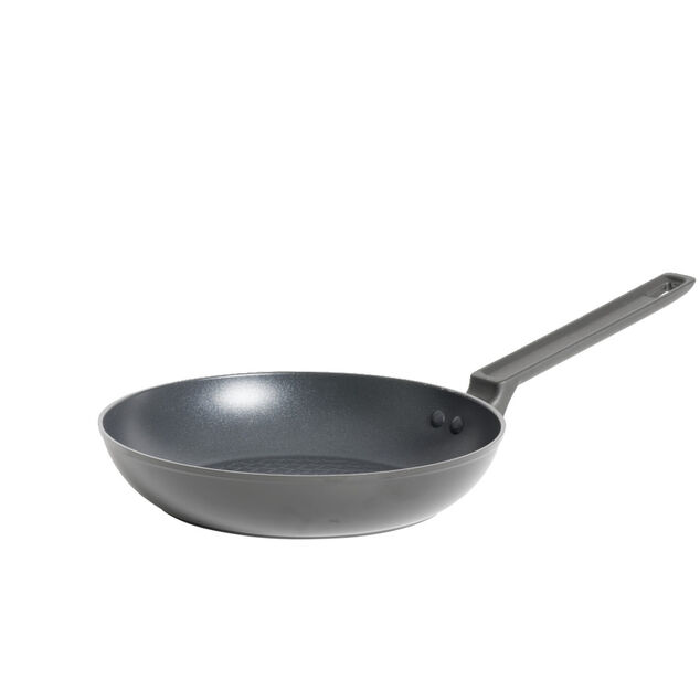 Po&ecirc;le tous feux dont induction aluminium noir &Oslash;24cm