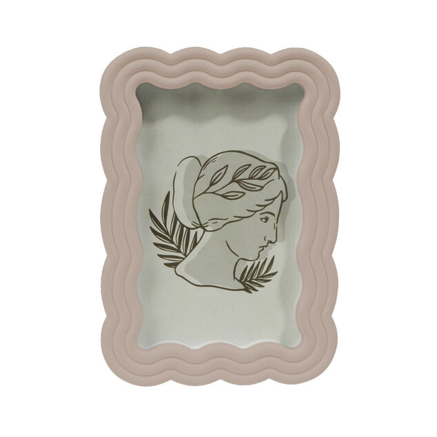 Cadre photo plastique vague 12x17cm pour photo 10x15cm (3 modèles)