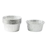 Lot de 10 ramequins 125ml aluminium Ø9xH6cm