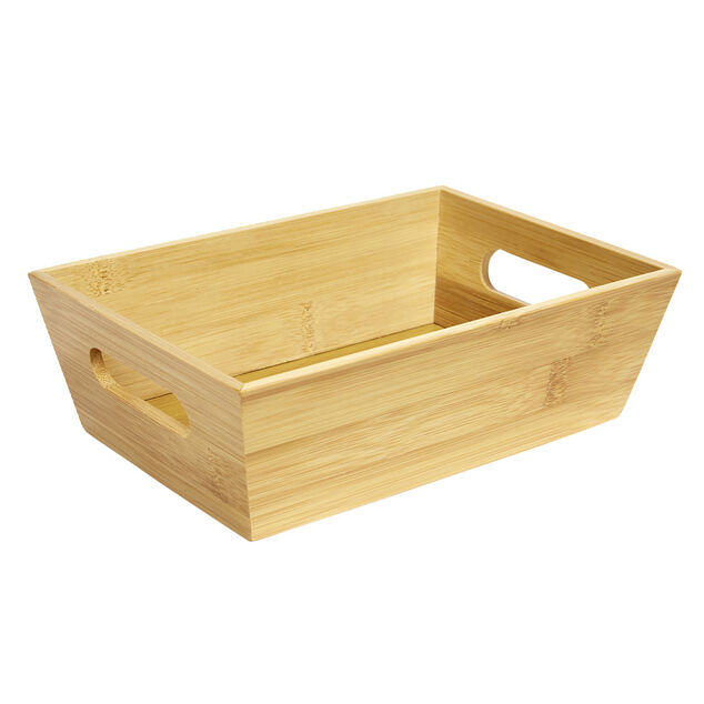 Pani&egrave;re de rangement bambou 22x15xH6,5cm