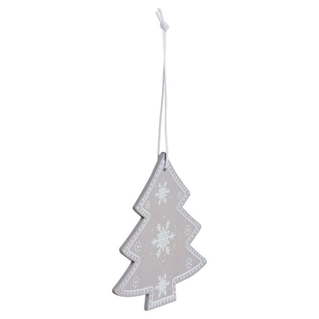 Suspension bois sapin ou renne H8,5cm - 6 modèles