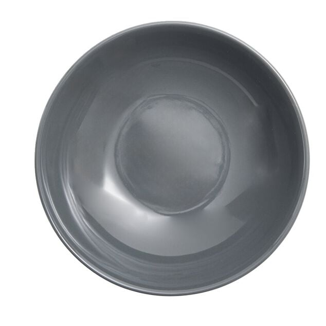 Assiette &agrave; soupe Madrid gr&egrave;s gris &Oslash;20cm