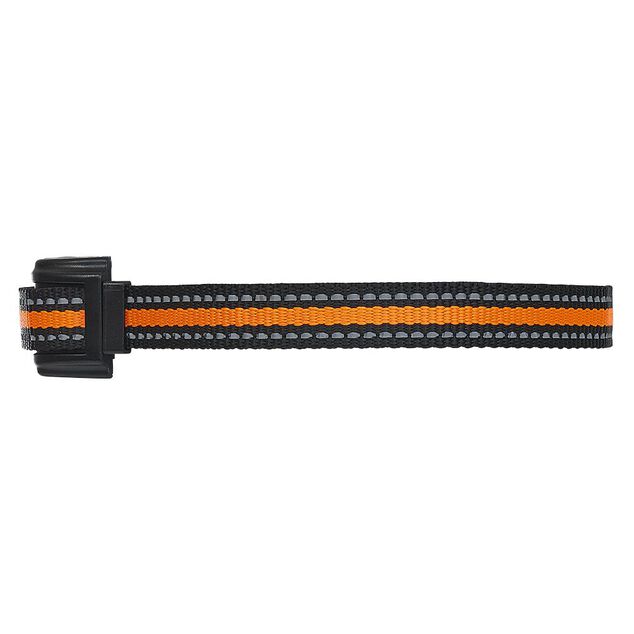 Collier de dressage &eacute;tanche sonore vibration noir et orange pour chien