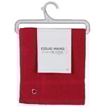 Essuie main carré 40x40 cm uni rouge x2