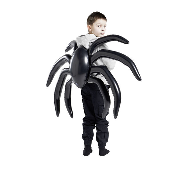 Ailes gonflables araign&eacute;e Halloween noire - Taille unique