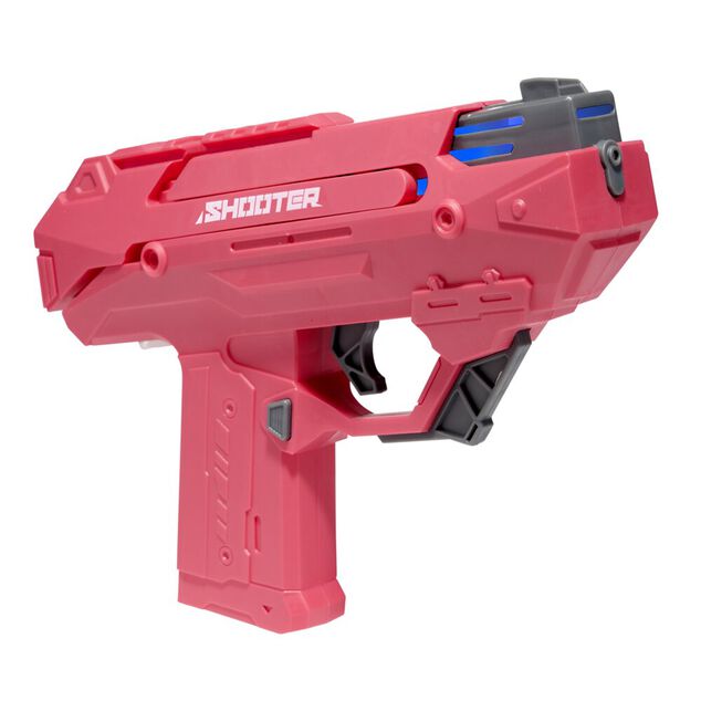 Pistolet &agrave; eau &eacute;lectrique lumineux port&eacute;e 7m (2 mod&egrave;les bleu ou rouge)