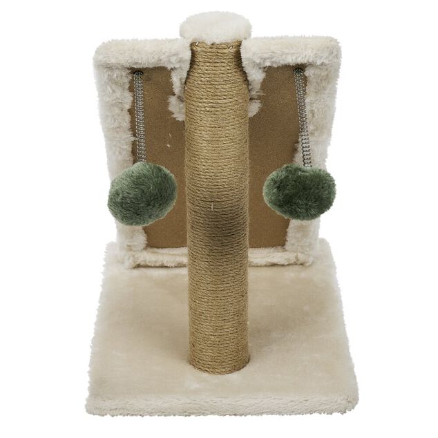 Arbre &agrave; chat beige 35x25xH36,5cm