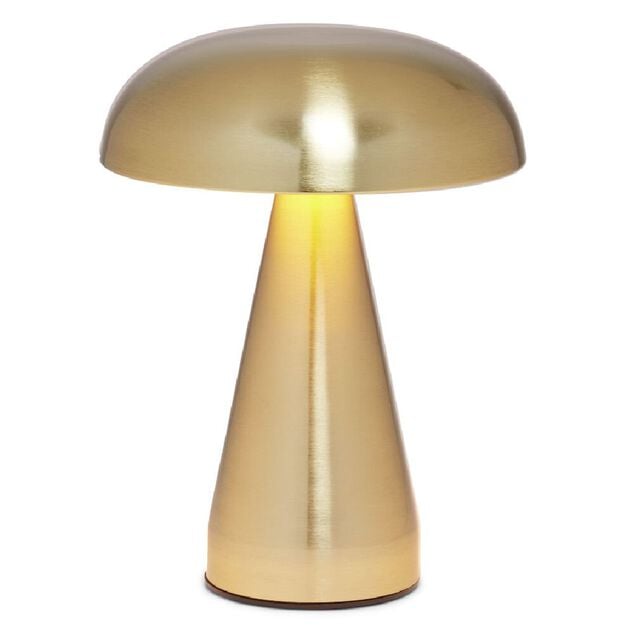 Lampe Suzie tactile m&eacute;tal et plastique dor&eacute; 3 teintes &Oslash;15,5x20,5cm